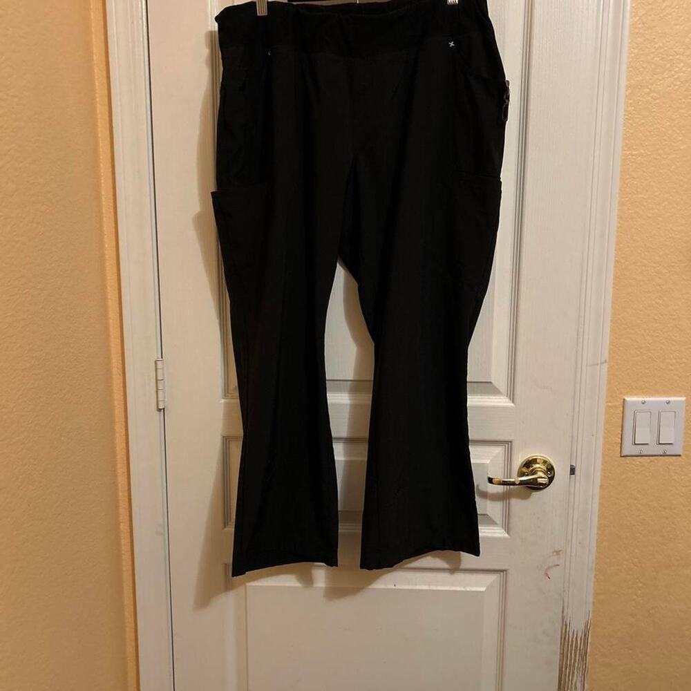 Black flare pants with pockets